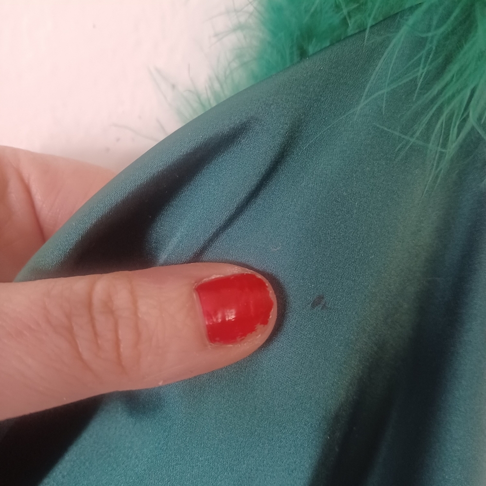 Green Feathered Strap Tank - Picture 5 of 5